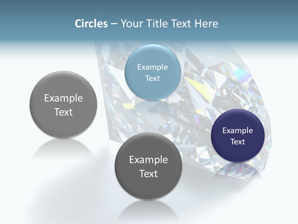 A Close Up Of A Diamond Over A White Background PowerPoint Template
