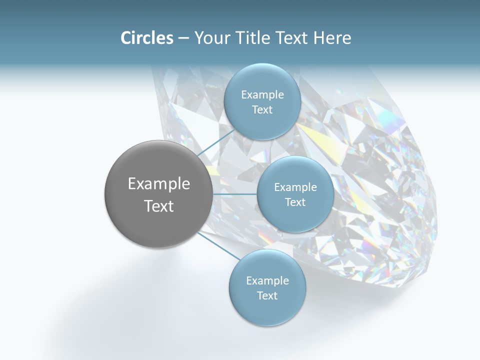 A Close Up Of A Diamond Over A White Background PowerPoint Template