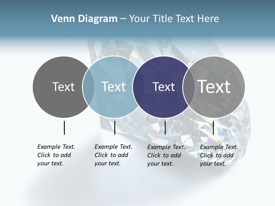 A Close Up Of A Diamond Over A White Background PowerPoint Template