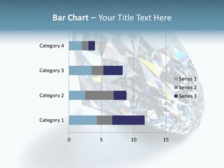 A Close Up Of A Diamond Over A White Background PowerPoint Template