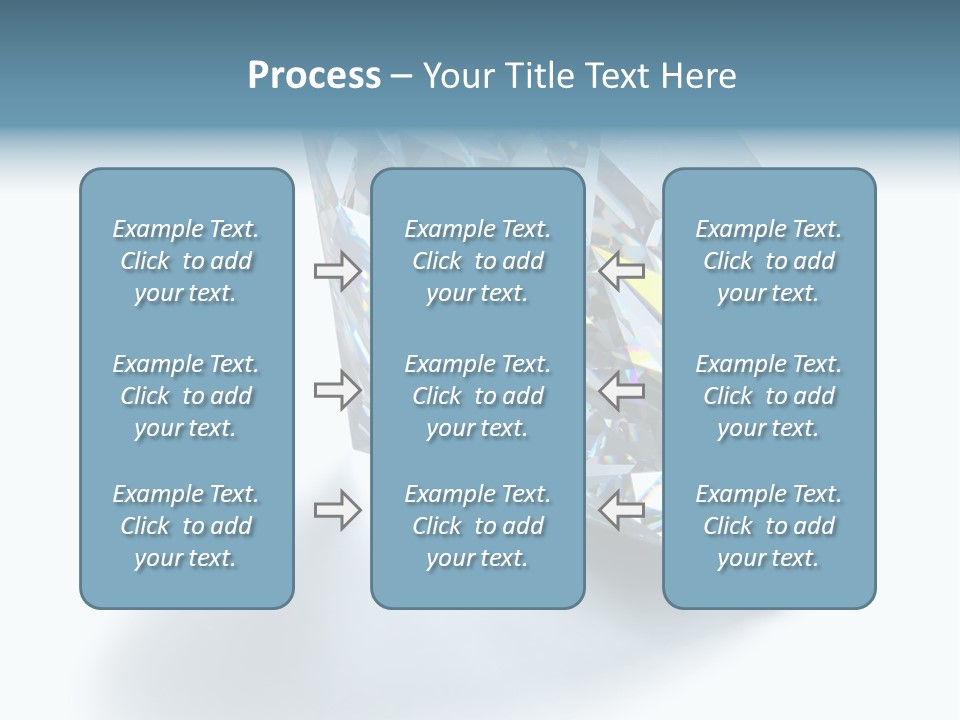A Close Up Of A Diamond Over A White Background PowerPoint Template
