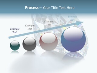 A Close Up Of A Diamond Over A White Background PowerPoint Template