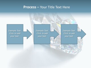 A Close Up Of A Diamond Over A White Background PowerPoint Template