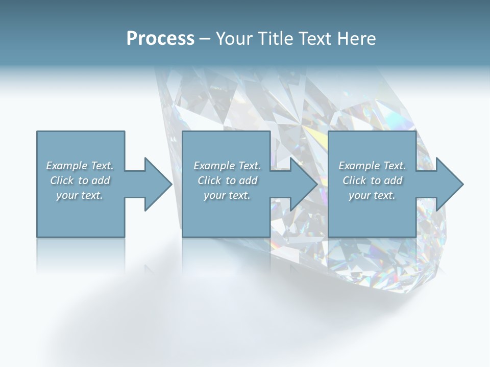 A Close Up Of A Diamond Over A White Background PowerPoint Template