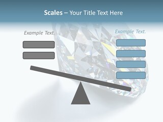 A Close Up Of A Diamond Over A White Background PowerPoint Template