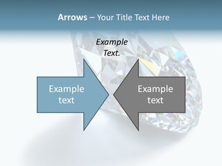 A Close Up Of A Diamond Over A White Background PowerPoint Template