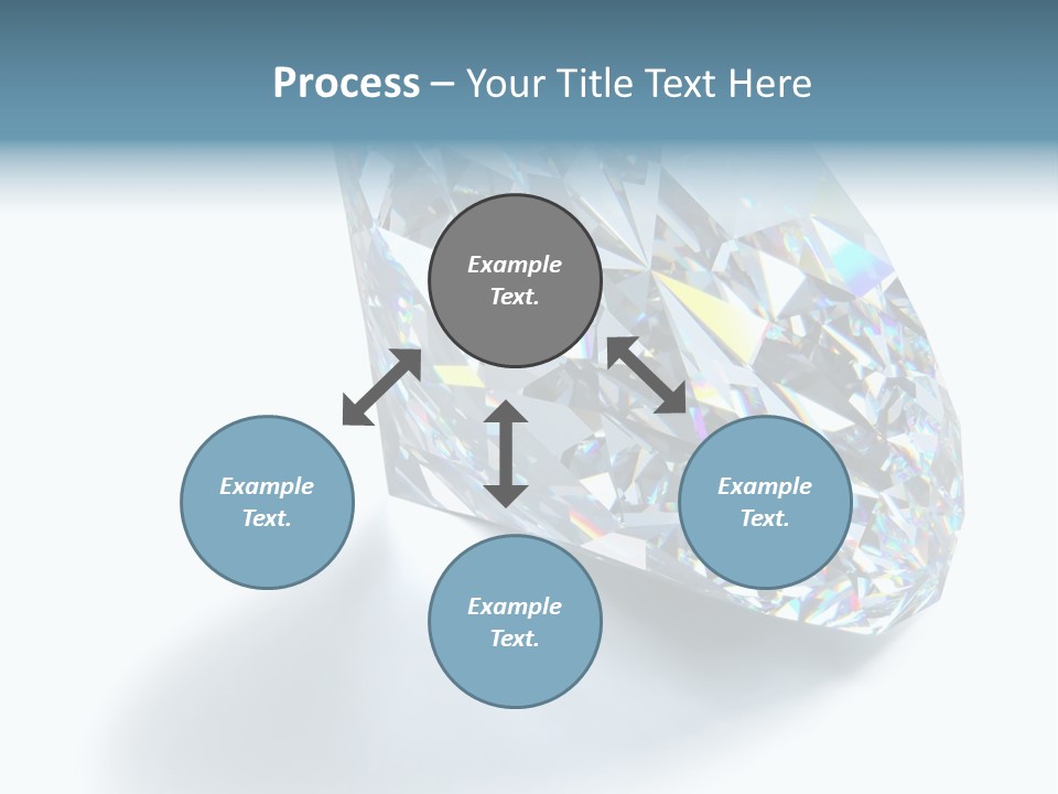 A Close Up Of A Diamond Over A White Background PowerPoint Template