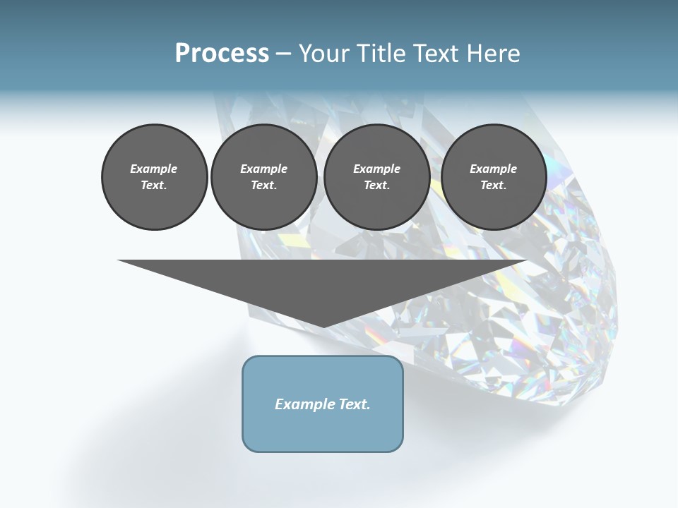 A Close Up Of A Diamond Over A White Background PowerPoint Template