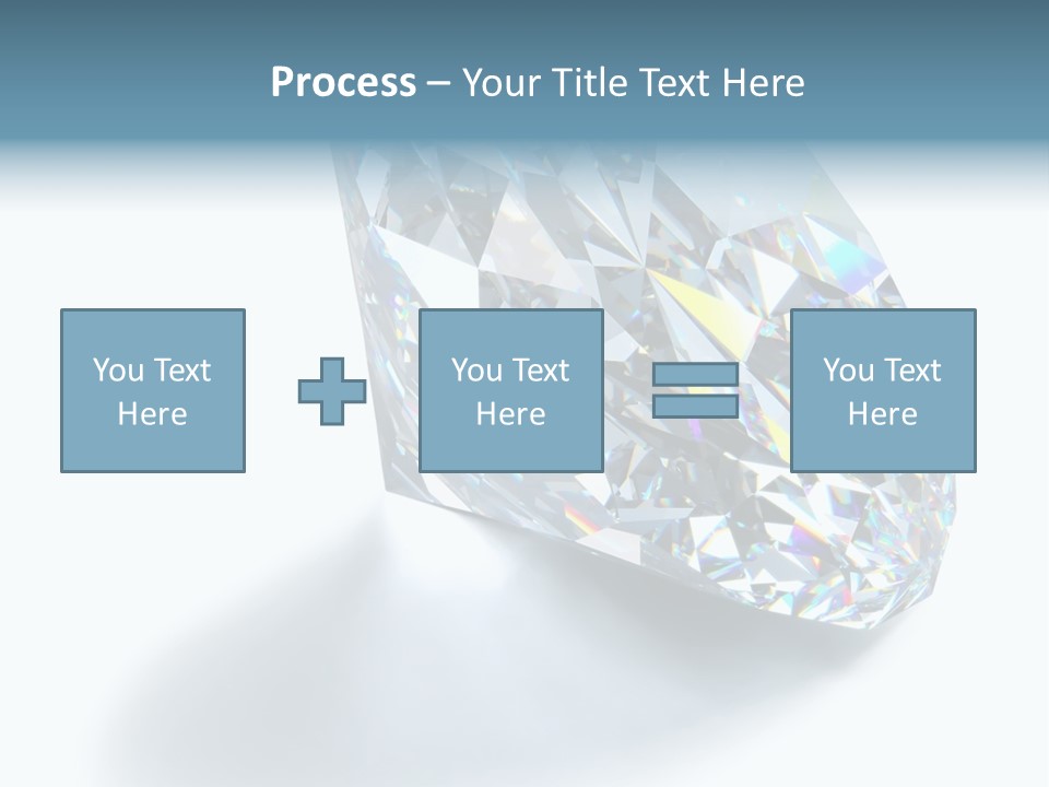 A Close Up Of A Diamond Over A White Background PowerPoint Template
