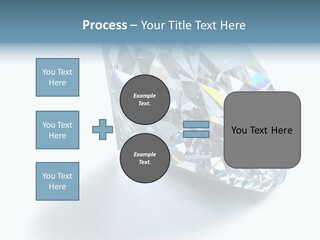A Close Up Of A Diamond Over A White Background PowerPoint Template