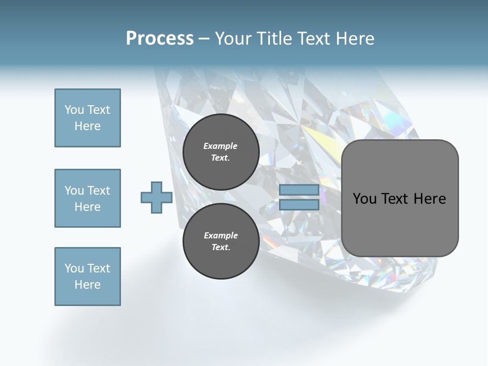 A Close Up Of A Diamond Over A White Background PowerPoint Template