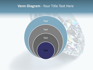 A Close Up Of A Diamond Over A White Background PowerPoint Template