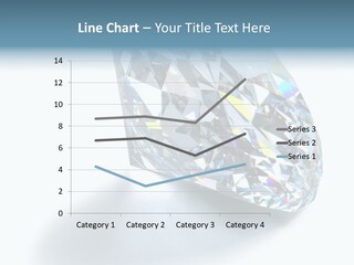 A Close Up Of A Diamond Over A White Background PowerPoint Template