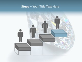 A Close Up Of A Diamond Over A White Background PowerPoint Template