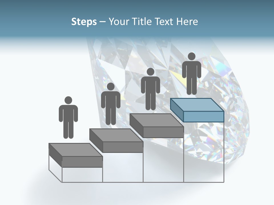 A Close Up Of A Diamond Over A White Background PowerPoint Template
