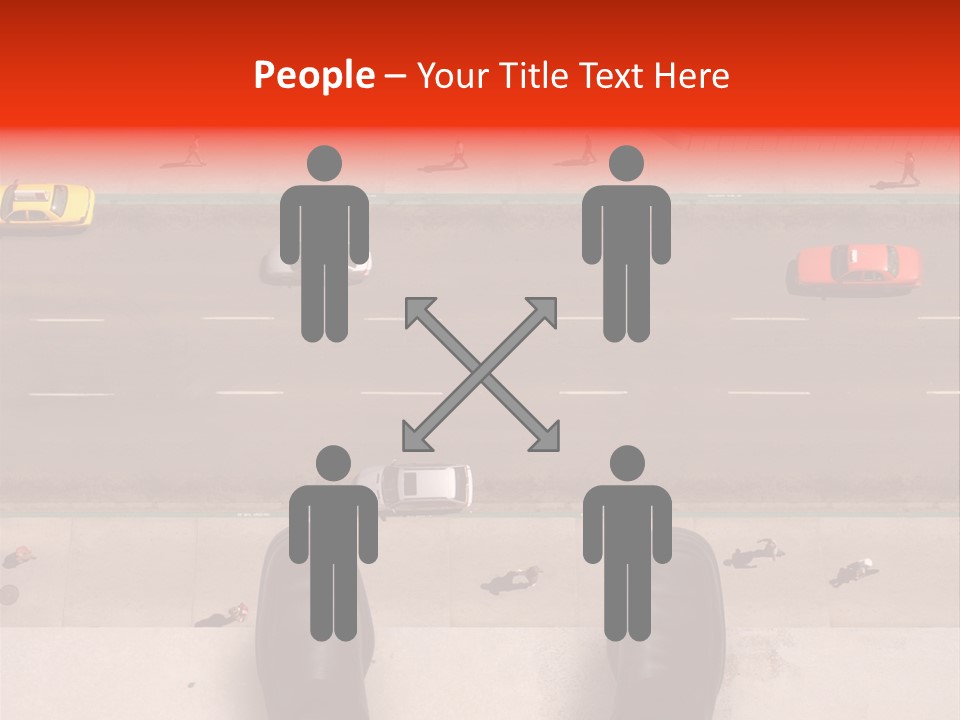 Shoes Of A Businessman Hanging Over A Ledge Of A Tall Building With Cars And People Down Below PowerPoint Template