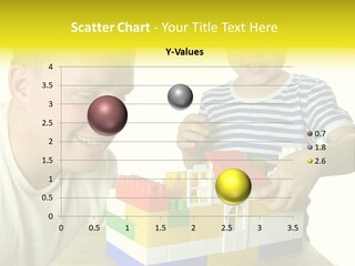 Father With Son Build House PowerPoint Template