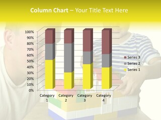 Father With Son Build House PowerPoint Template