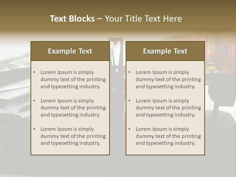 Warning May Cause Dizziness Or Headaches PowerPoint Template