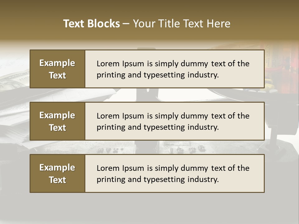 Warning May Cause Dizziness Or Headaches PowerPoint Template