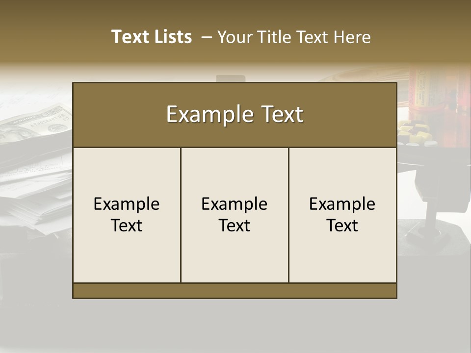 Warning May Cause Dizziness Or Headaches PowerPoint Template