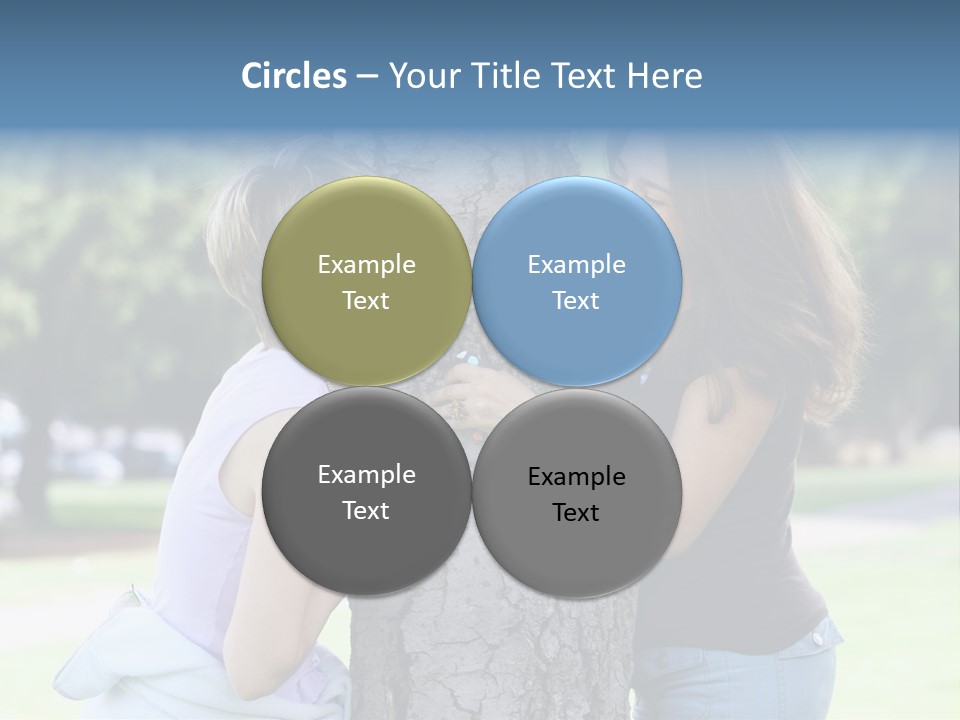 Friends In The Park PowerPoint Template