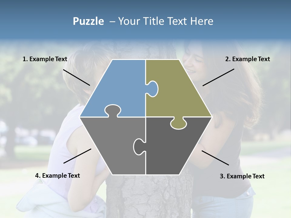 Friends In The Park PowerPoint Template