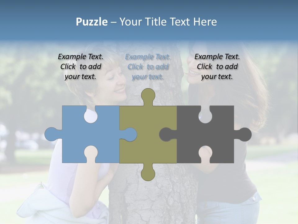 Friends In The Park PowerPoint Template