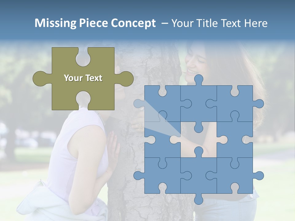 Friends In The Park PowerPoint Template