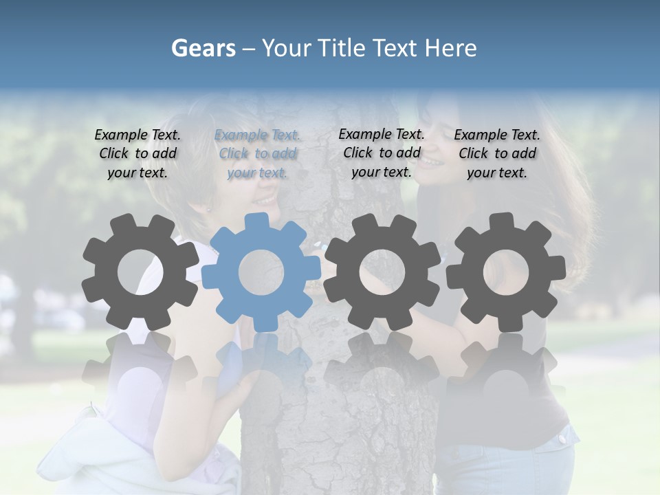 Friends In The Park PowerPoint Template