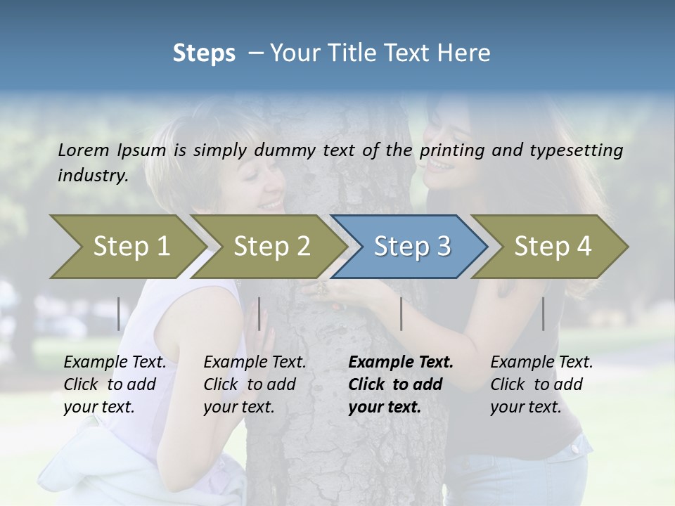 Friends In The Park PowerPoint Template