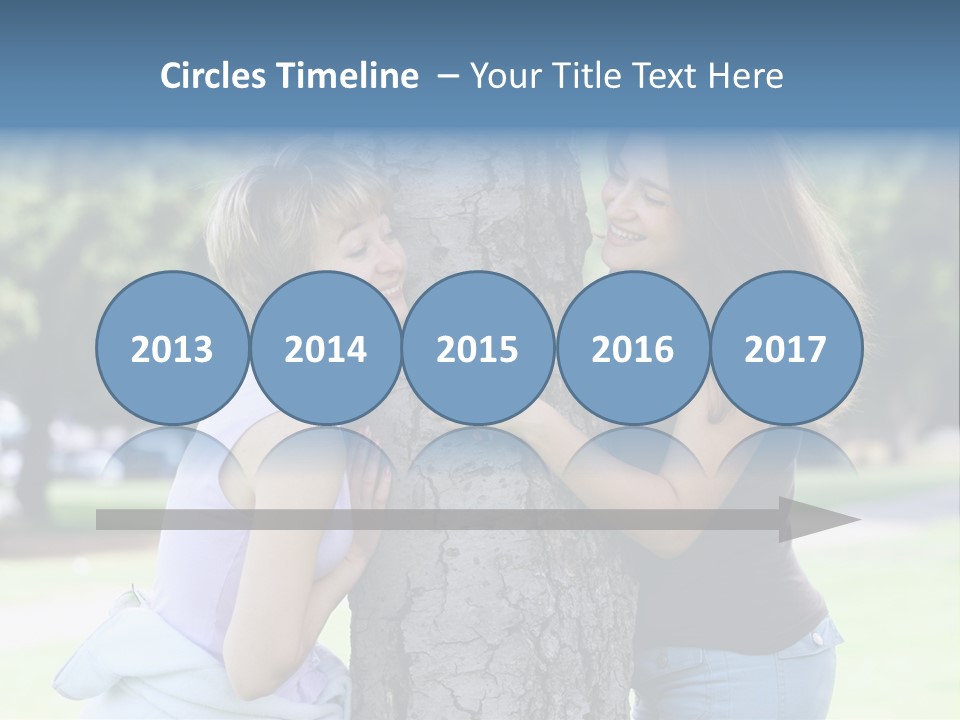 Friends In The Park PowerPoint Template