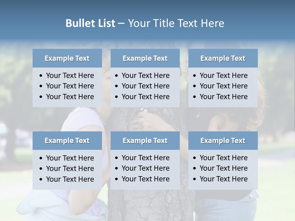 Friends In The Park PowerPoint Template