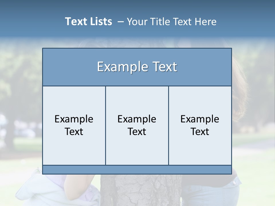 Friends In The Park PowerPoint Template