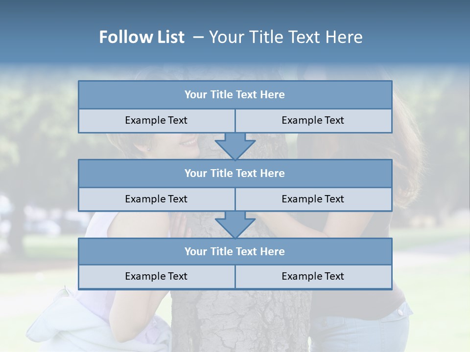 Friends In The Park PowerPoint Template