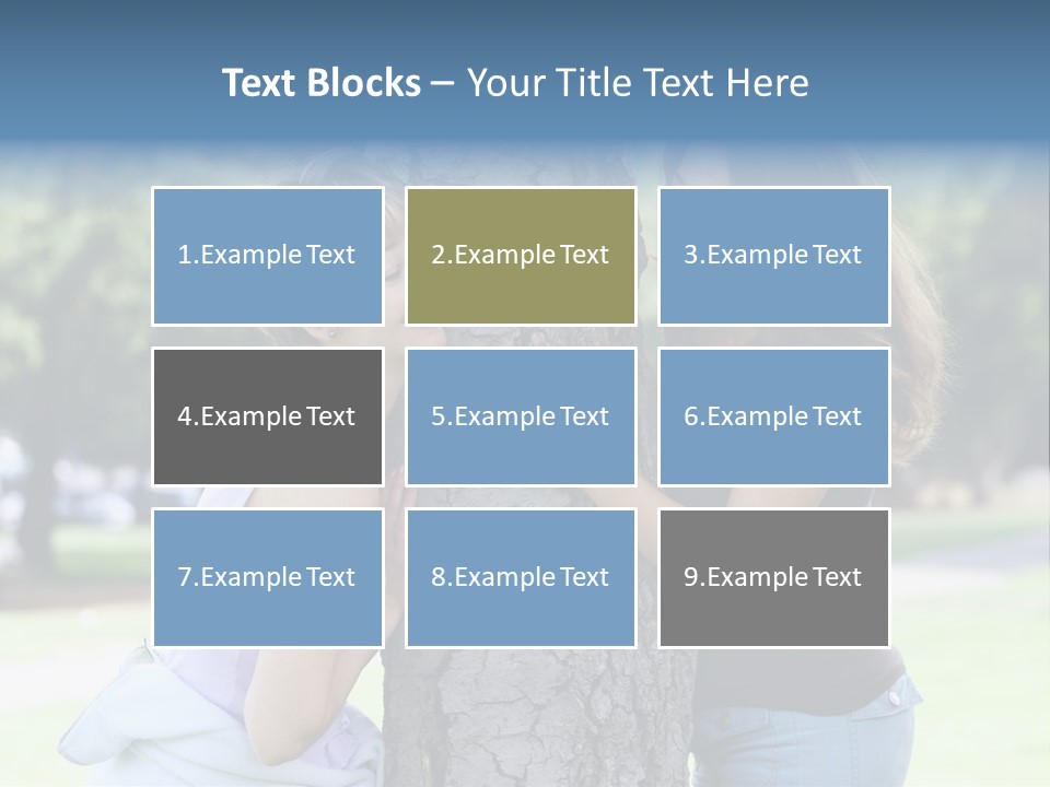 Friends In The Park PowerPoint Template