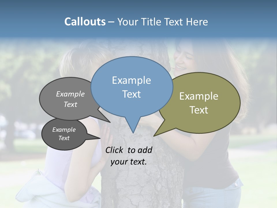 Friends In The Park PowerPoint Template