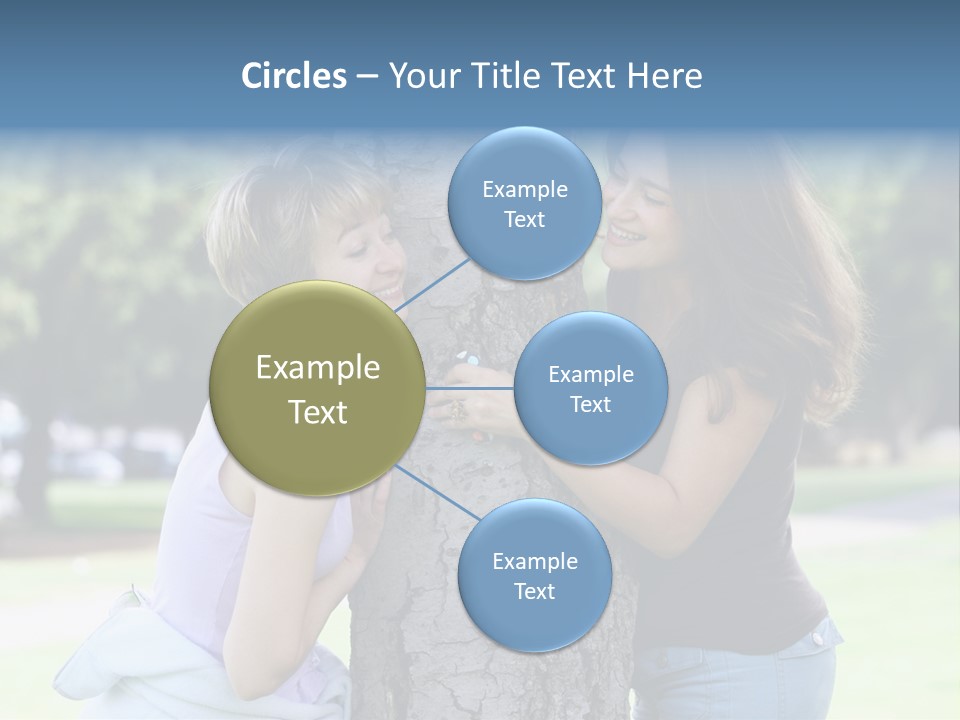 Friends In The Park PowerPoint Template