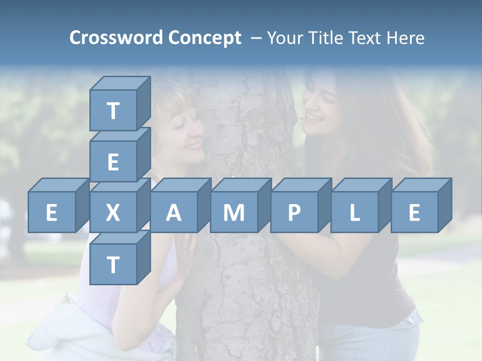 Friends In The Park PowerPoint Template