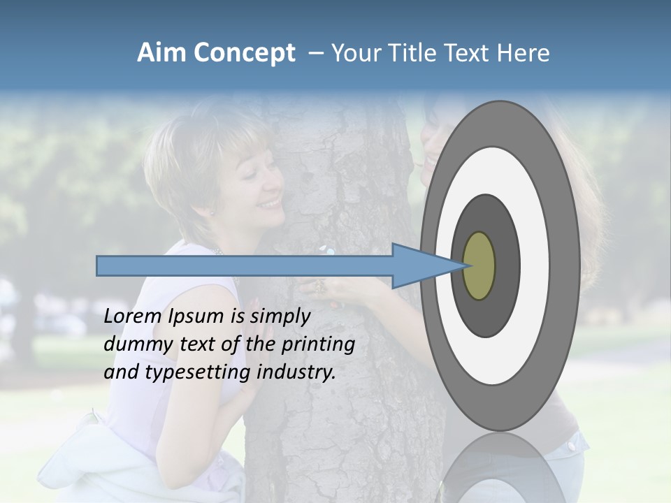 Friends In The Park PowerPoint Template