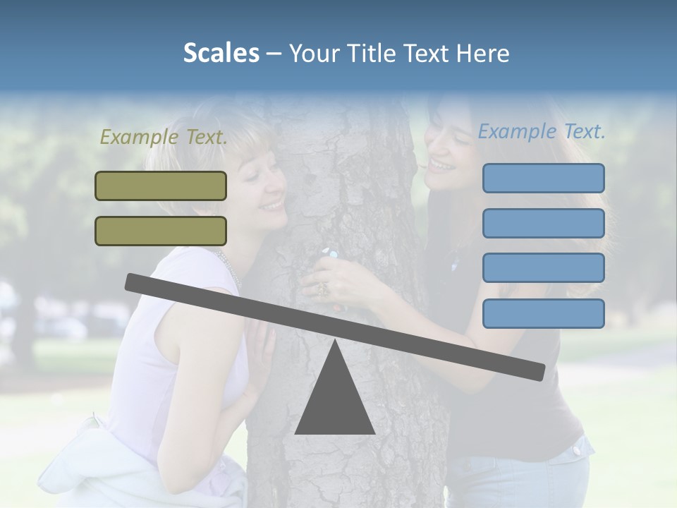 Friends In The Park PowerPoint Template