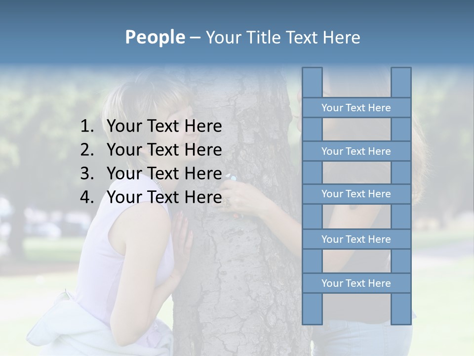 Friends In The Park PowerPoint Template