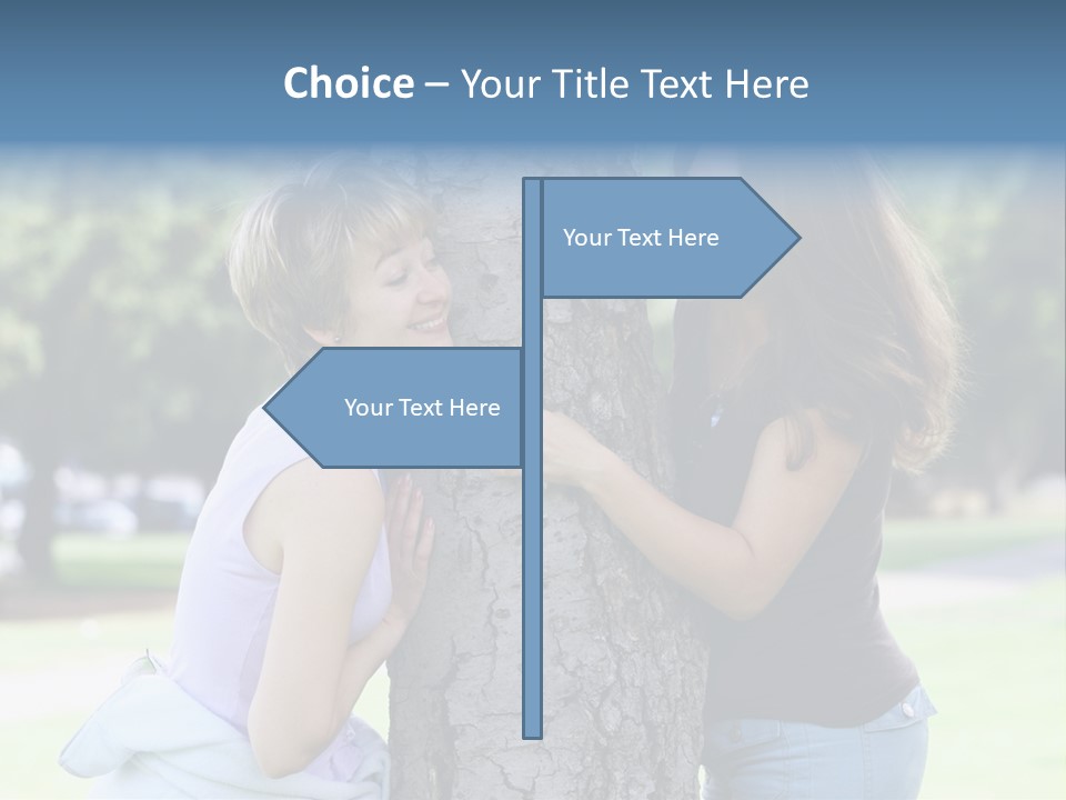 Friends In The Park PowerPoint Template