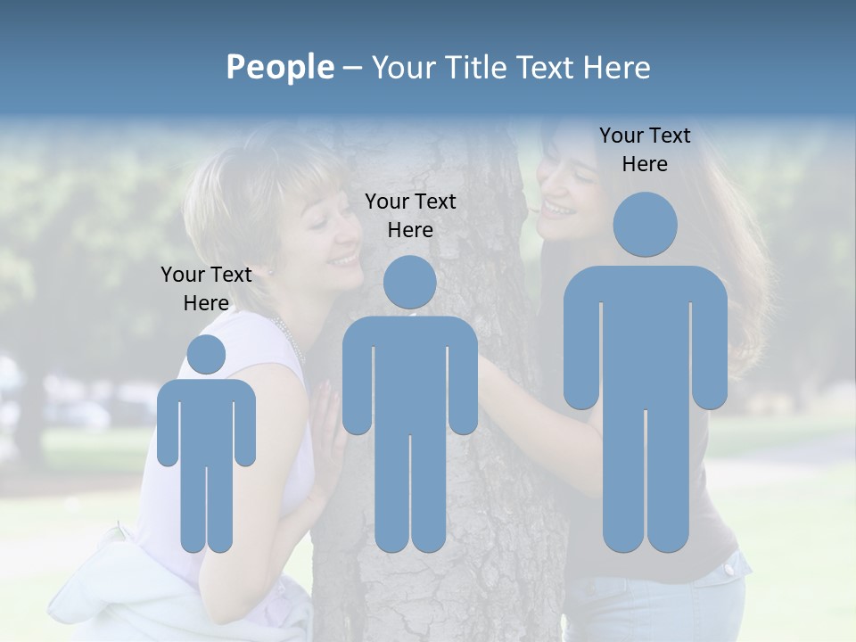 Friends In The Park PowerPoint Template