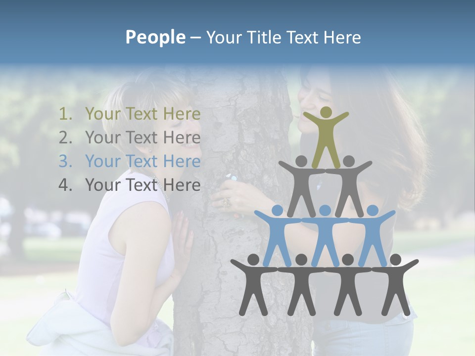 Friends In The Park PowerPoint Template