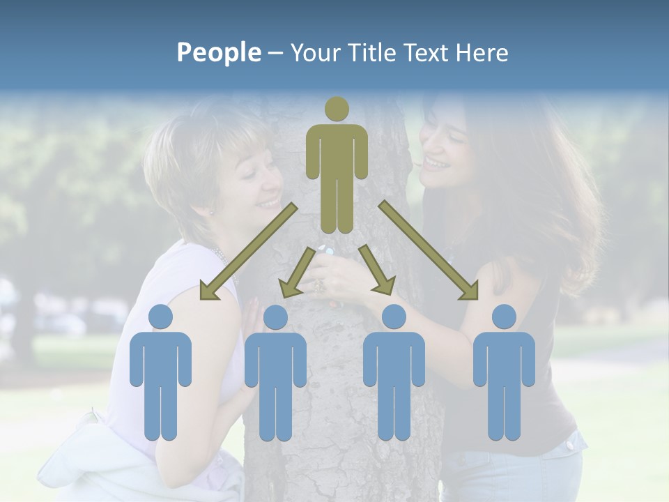 Friends In The Park PowerPoint Template