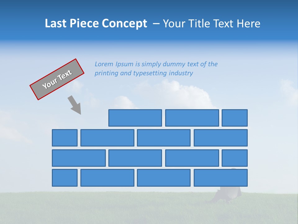 A Manager Sitting On A Chair In Nature PowerPoint Template