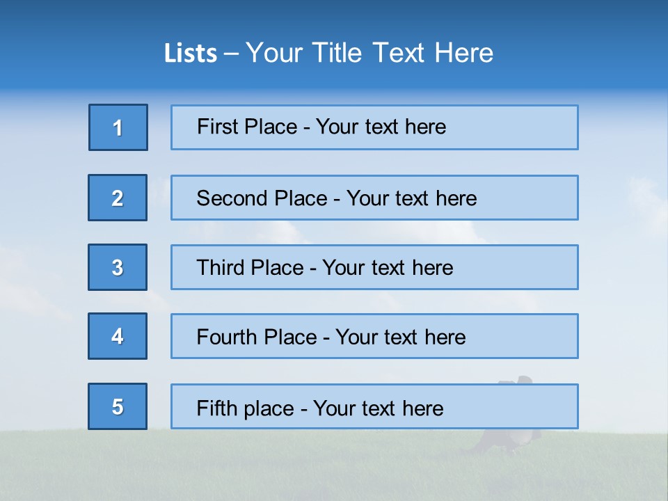 A Manager Sitting On A Chair In Nature PowerPoint Template