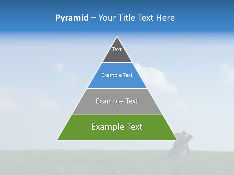 A Manager Sitting On A Chair In Nature PowerPoint Template