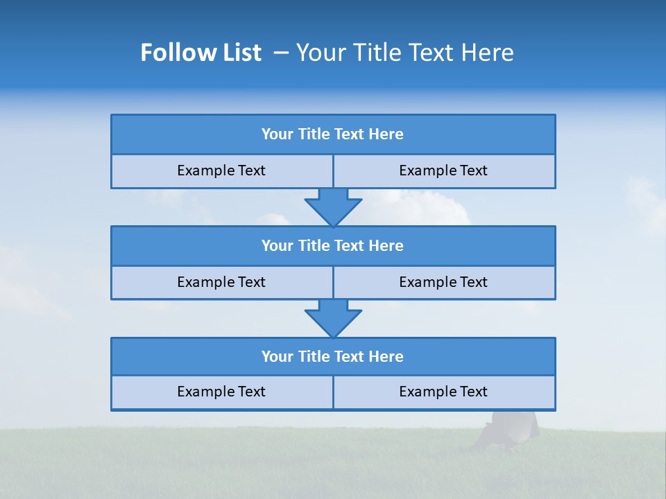 A Manager Sitting On A Chair In Nature PowerPoint Template